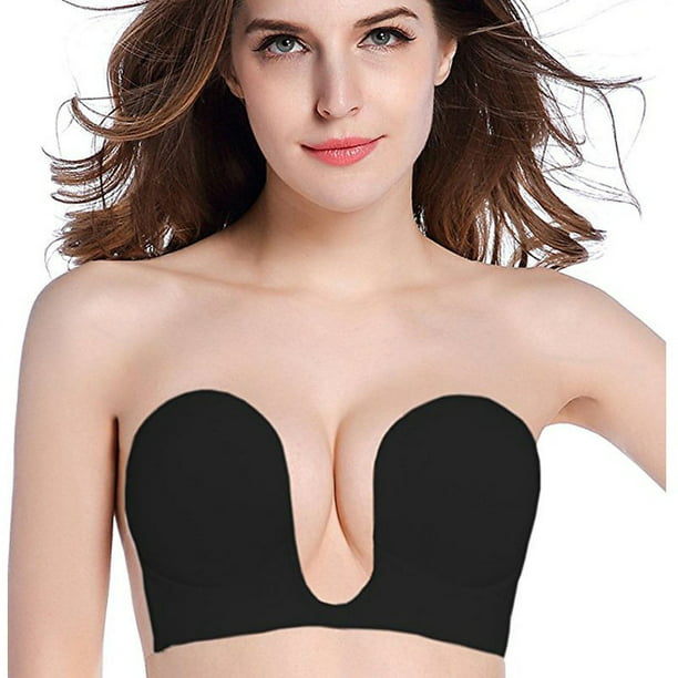 Silicone Self-adhesive Stick On Gel Push Up Strapless Backless Invisible Bras US